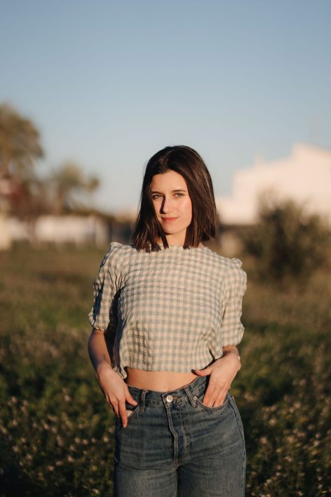 camisa lazos mint